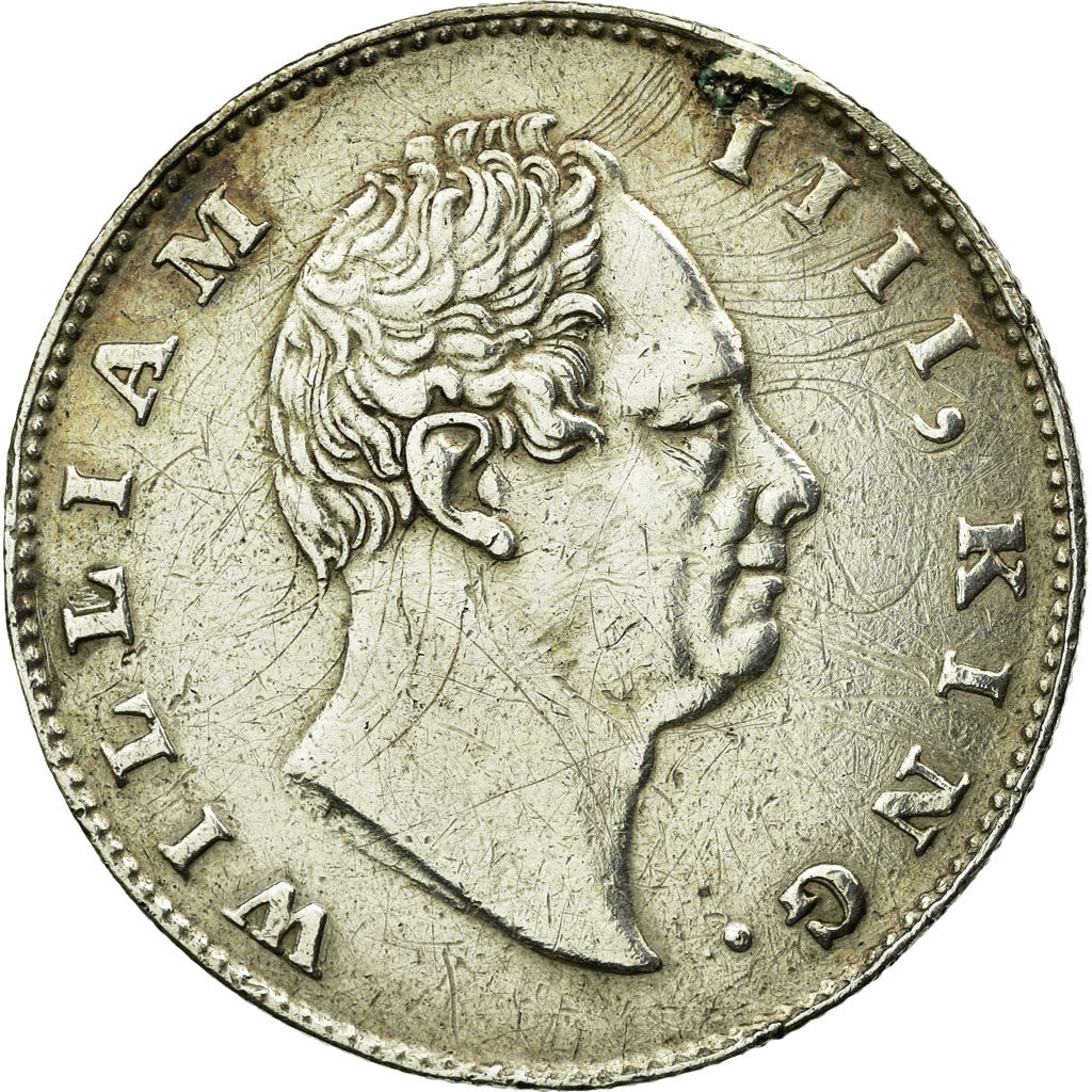 Coin, INDIA-BRITISH, Rupee, 1835, Bombay, VF(30-35), Silver, KM:450.1