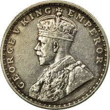 Coin, INDIA-BRITISH, George V, Rupee, 1918, EF(40-45), Silver, KM:524