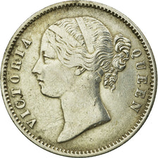 Coin, INDIA-BRITISH, Victoria, Rupee, 1840, Calcutta, EF(40-45), Silver