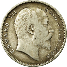 Coin, INDIA-BRITISH, Edward VII, Rupee, 1904, EF(40-45), Silver, KM:508