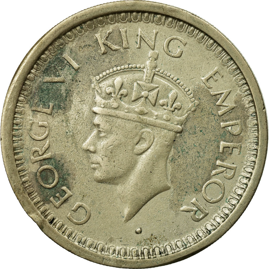 Coin, INDIA-BRITISH, George VI, Rupee, 1945, EF(40-45), Silver, KM:557.1