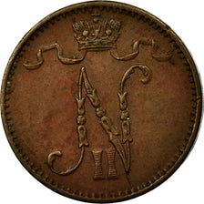 Coin, Finland, Nicholas II, Penni, 1909, EF(40-45), Copper, KM:13