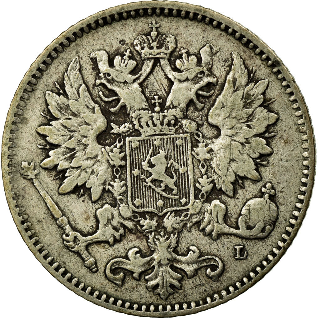 Coin, Finland, Nicholas II, 25 Penniä, 1901, EF(40-45), Silver, KM:6.2