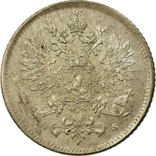 Coin, Finland, Nicholas II, 25 Penniä, 1917, EF(40-45), Silver, KM:6.2