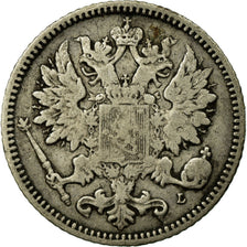 Coin, Finland, Nicholas II, 25 Penniä, 1890, EF(40-45), Silver, KM:6.2