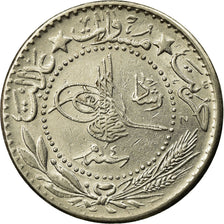 Coin, Turkey, Muhammad V, 20 Para, 1912, Qustantiniyah, EF(40-45), Nickel