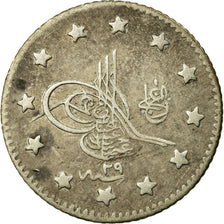 Coin, Turkey, Abdul Hamid II, Kurush, 1903, Qustantiniyah, EF(40-45), Silver