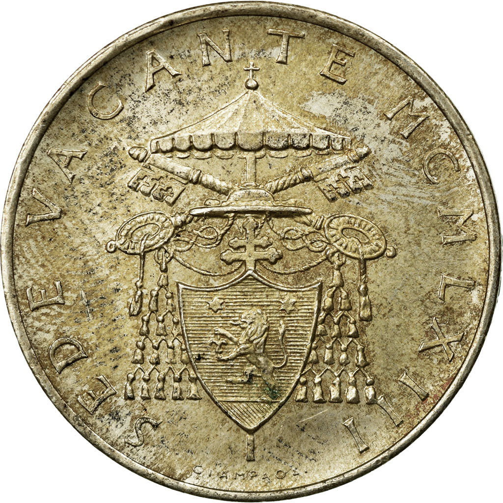 Moneta, PAŃSTWO WATYKAŃSKIE, Sede Vacante, 500 Lire, 1963, Roma, VF(30-35)
