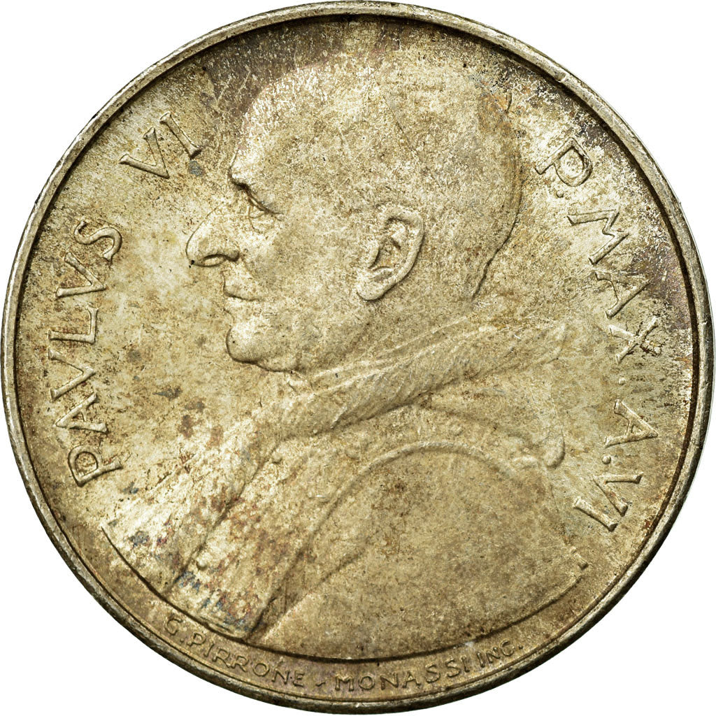Moneta, PAŃSTWO WATYKAŃSKIE, Paul VI, 500 Lire, Undated (1968), Roma