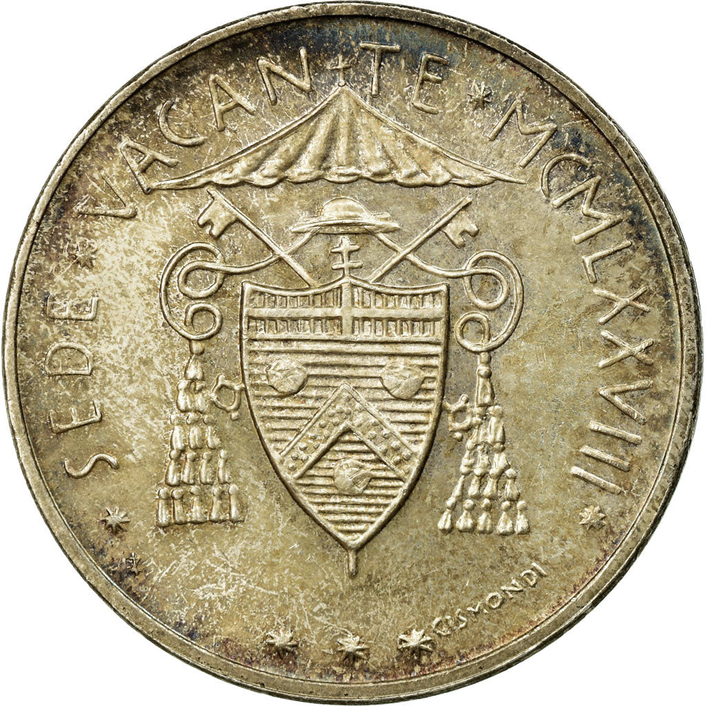Moneta, CITTÀ DEL VATICANO, Sede Vacante, 500 Lire, 1978, Roma, MB+, Argento