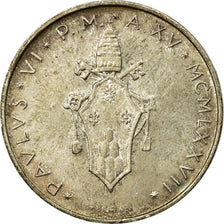 Coin, VATICAN CITY, Paul VI, 500 Lire, 1977, Roma, VF(30-35), Silver, KM:132