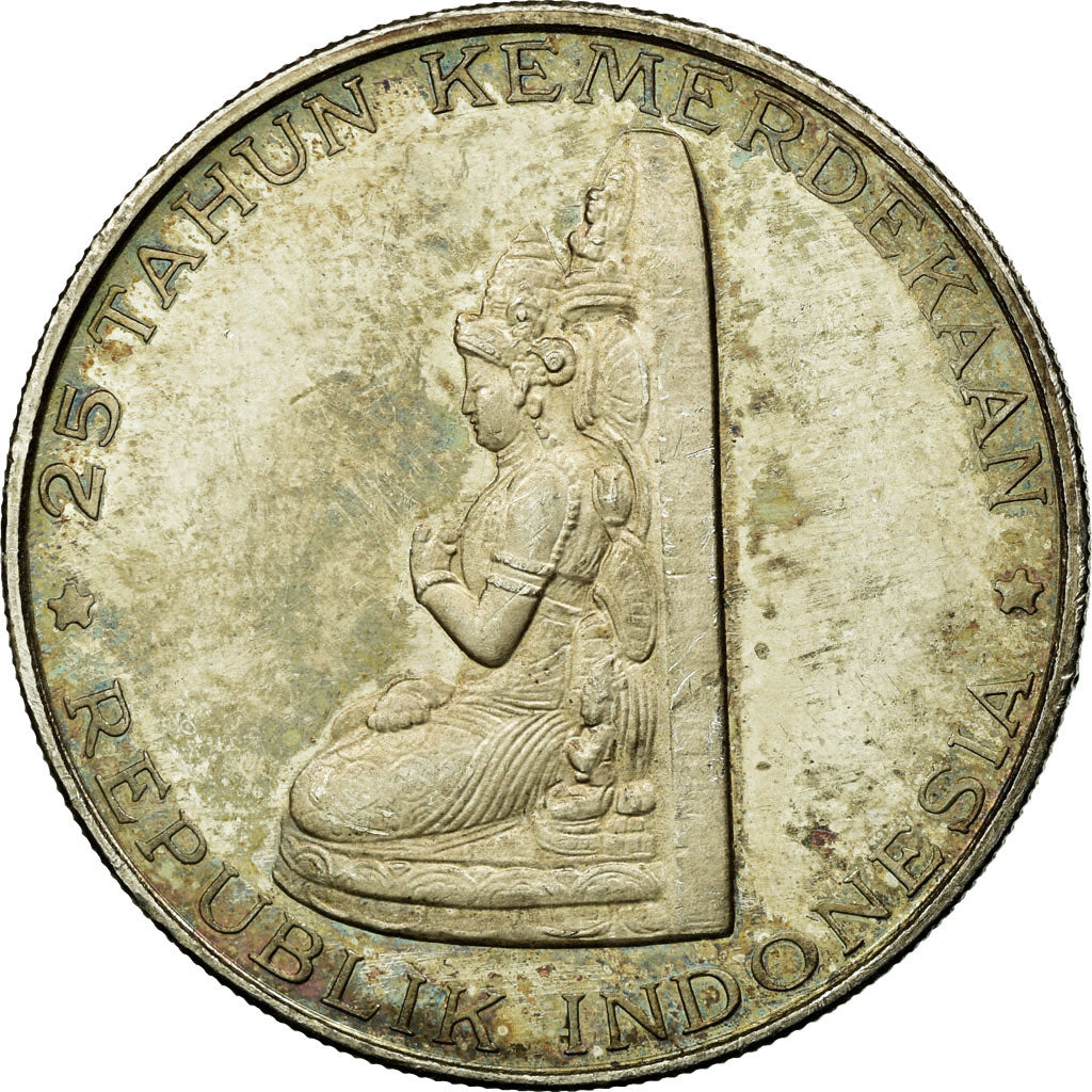 Coin, Indonesia, 250 Rupiah, 1970, EF(40-45), Silver, KM:24