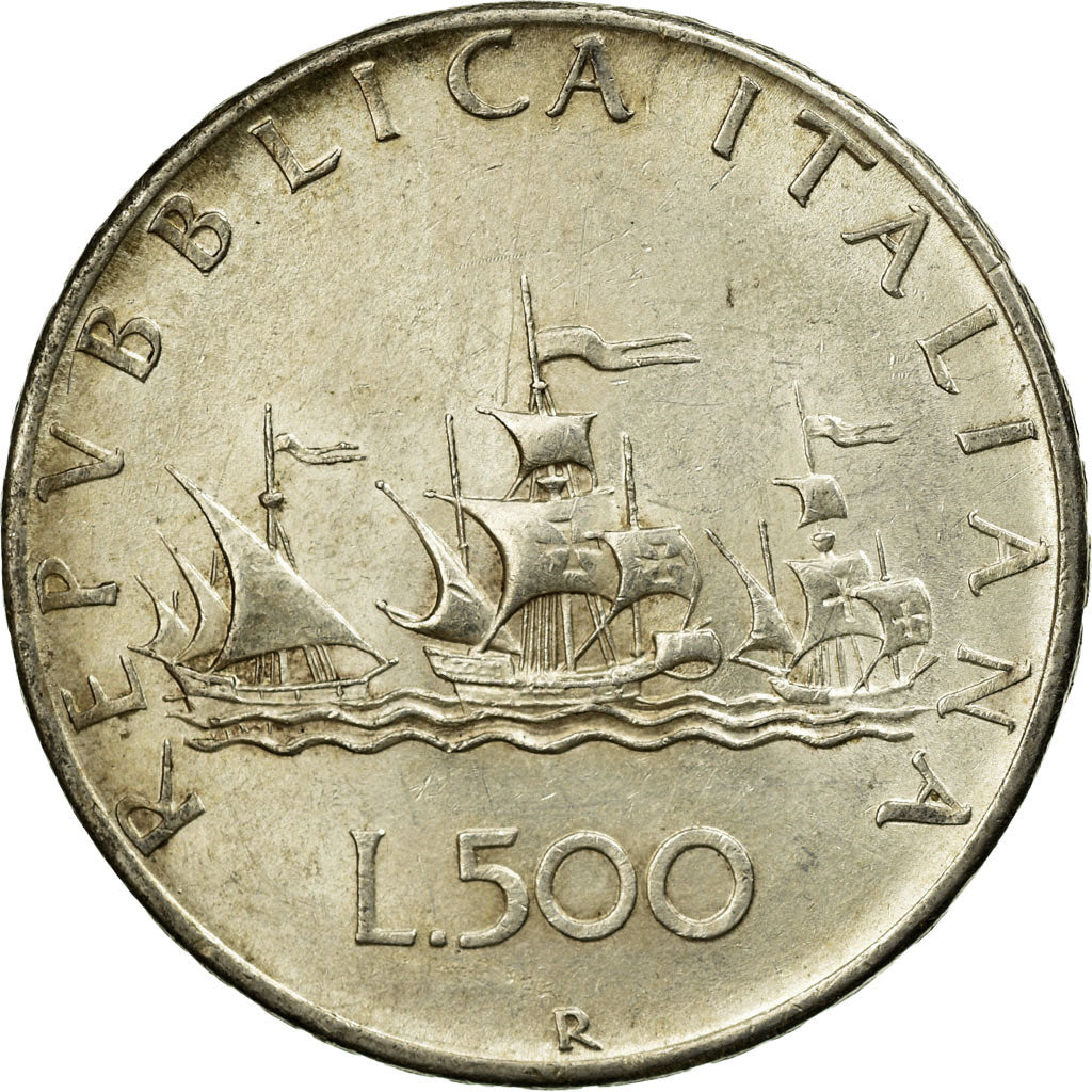 Coin, Italy, 500 Lire, 1958, Rome, EF(40-45), Silver, KM:98