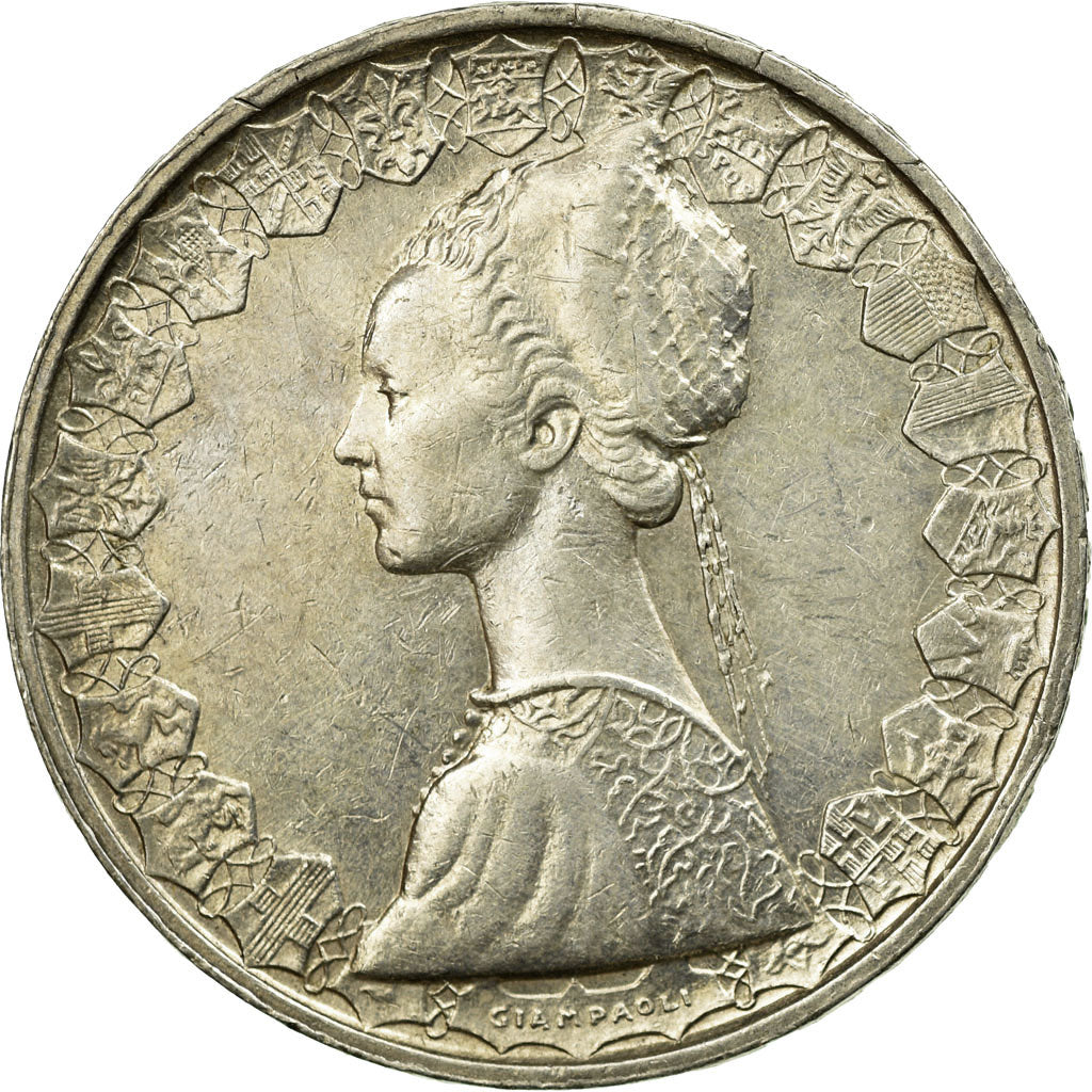 Coin, Italy, 500 Lire, 1959, Rome, EF(40-45), Silver, KM:98