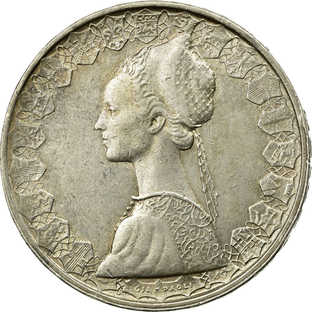 Coin, Italy, 500 Lire, 1959, Rome, EF(40-45), Silver, KM:98
