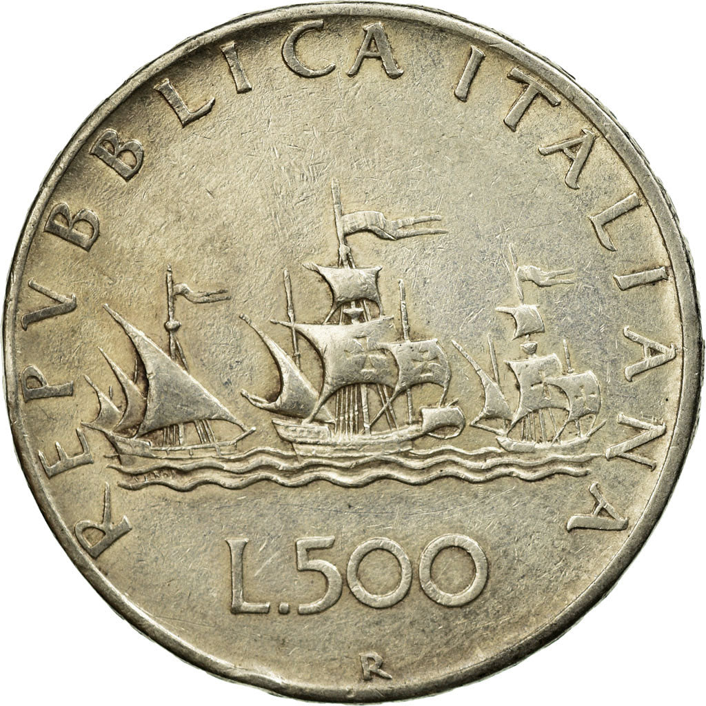 Coin, Italy, 500 Lire, 1958, Rome, VF(30-35), Silver, KM:98