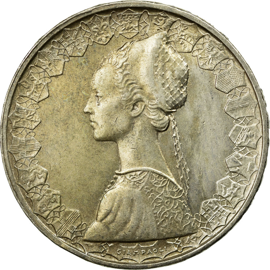 Coin, Italy, 500 Lire, 1960, Rome, EF(40-45), Silver, KM:98