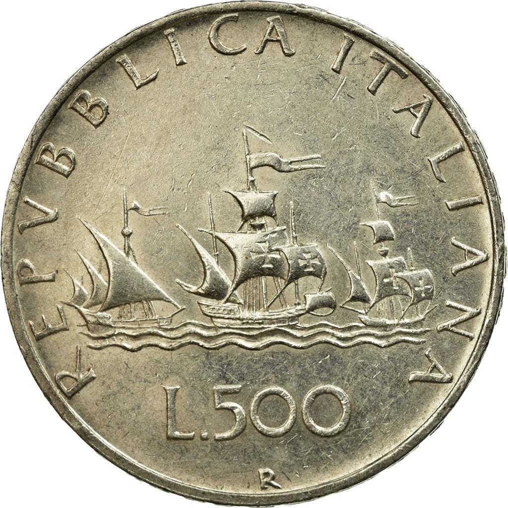 Coin, Italy, 500 Lire, 1960, Rome, AU(50-53), Silver, KM:98
