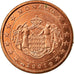 Monaco, Euro Cent, 2001, MS(63), Copper Plated Steel, KM:167