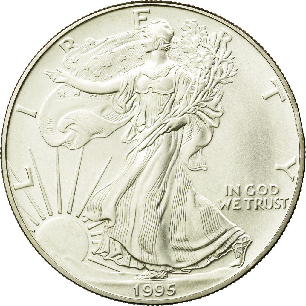 Coin, United States, Dollar, 1995, U.S. Mint, Philadelphia, MS(63), Silver