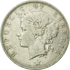 Coin, Liberia, 50 Cents, 1906, Heaton, Birmingham, England, EF(40-45), Silver