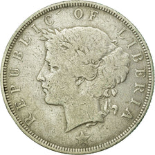 Moneta, Liberia, 50 Cents, 1906, Heaton, Birmingham, England, MB, Argento, KM:9