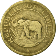 Coin, Liberia, 2 Cents, 1937, VF(20-25), Brass, KM:12