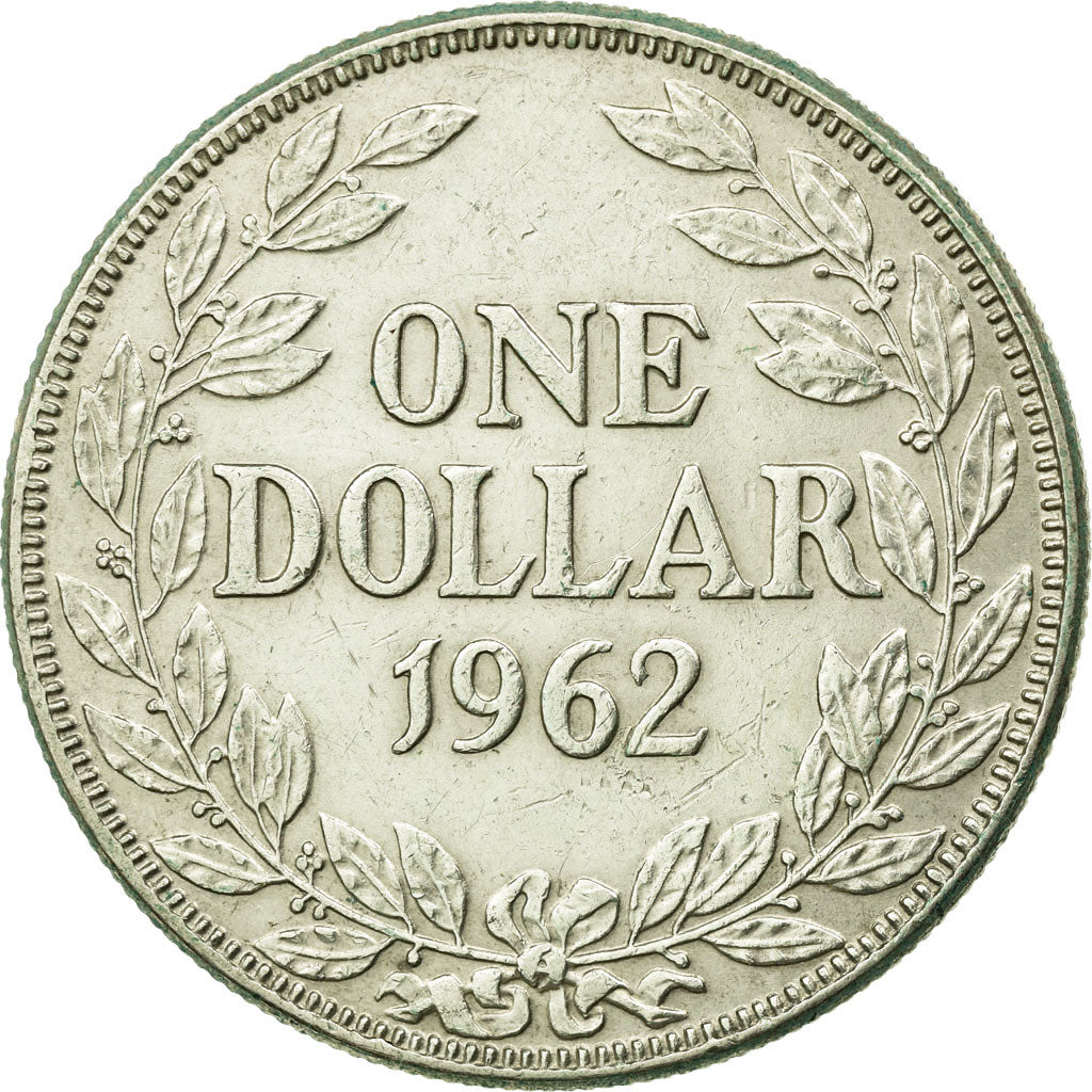 Coin, Liberia, Dollar, 1962, EF(40-45), Silver, KM:18