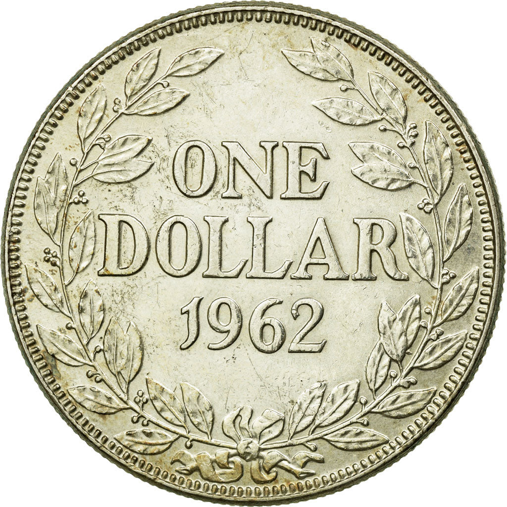 Moneta, Liberia, Dollar, 1962, BB, Argento, KM:18