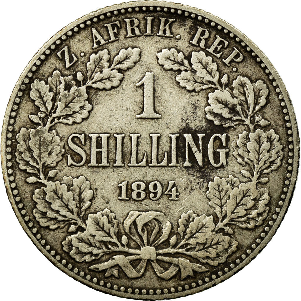 Coin, South Africa, Shilling, 1894, VF(30-35), Silver, KM:5