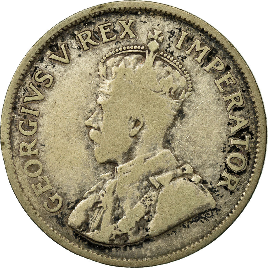 Moneta, Południowa Afryka, George V, 2-1/2 Shillings, 1928, F(12-15), Srebro