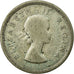 Monnaie, Afrique du Sud, Elizabeth II, 2 Shillings, 1954, B+, Argent, KM:50