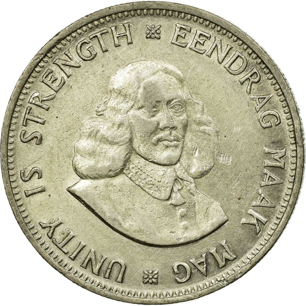 Coin, South Africa, 20 Cents, 1962, EF(40-45), Silver, KM:61
