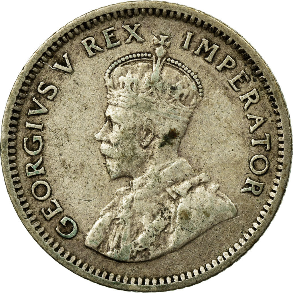 Coin, South Africa, George V, 6 Pence, 1933, VF(30-35), Silver, KM:16.2