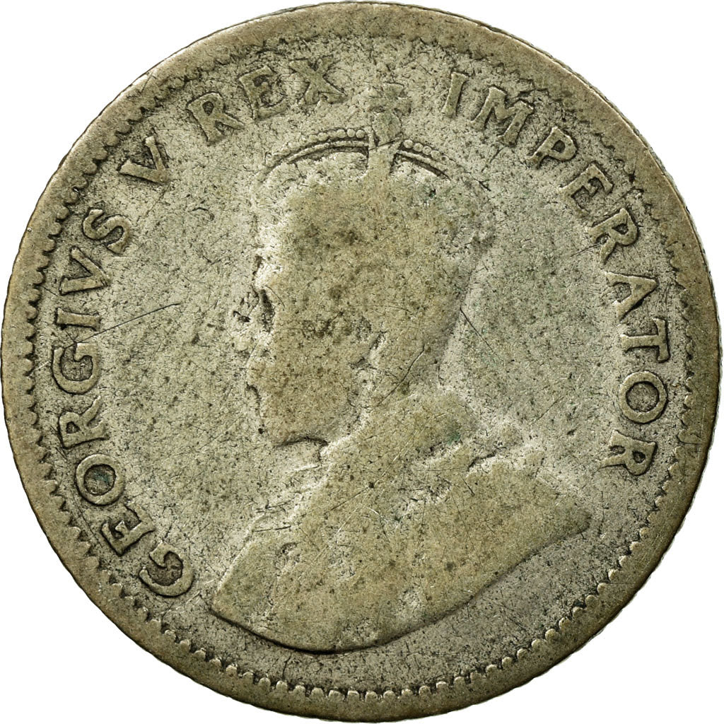 Coin, South Africa, George V, 6 Pence, 1932, F(12-15), Silver, KM:16.2