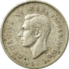 Moneta, Sudafrica, George VI, 3 Pence, 1945, BB, Argento, KM:26