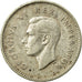 Moneta, Sudafrica, George VI, 3 Pence, 1945, BB, Argento, KM:26
