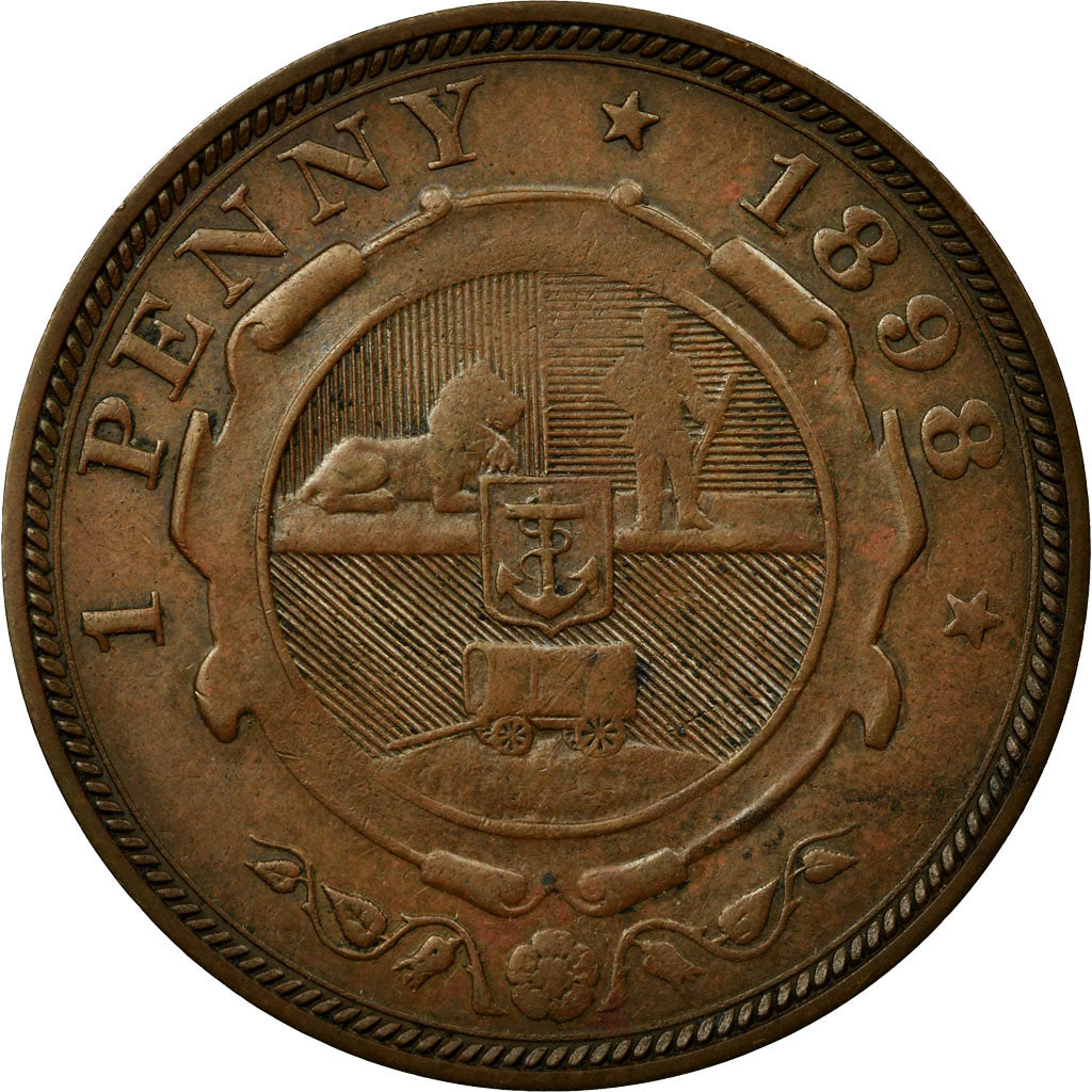 Coin, South Africa, Penny, 1898, EF(40-45), Bronze, KM:2