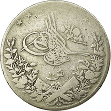 Moneta, Egitto, Abdul Hamid II, 10 Qirsh, 1884/AH1293, Misr, MB+, Argento