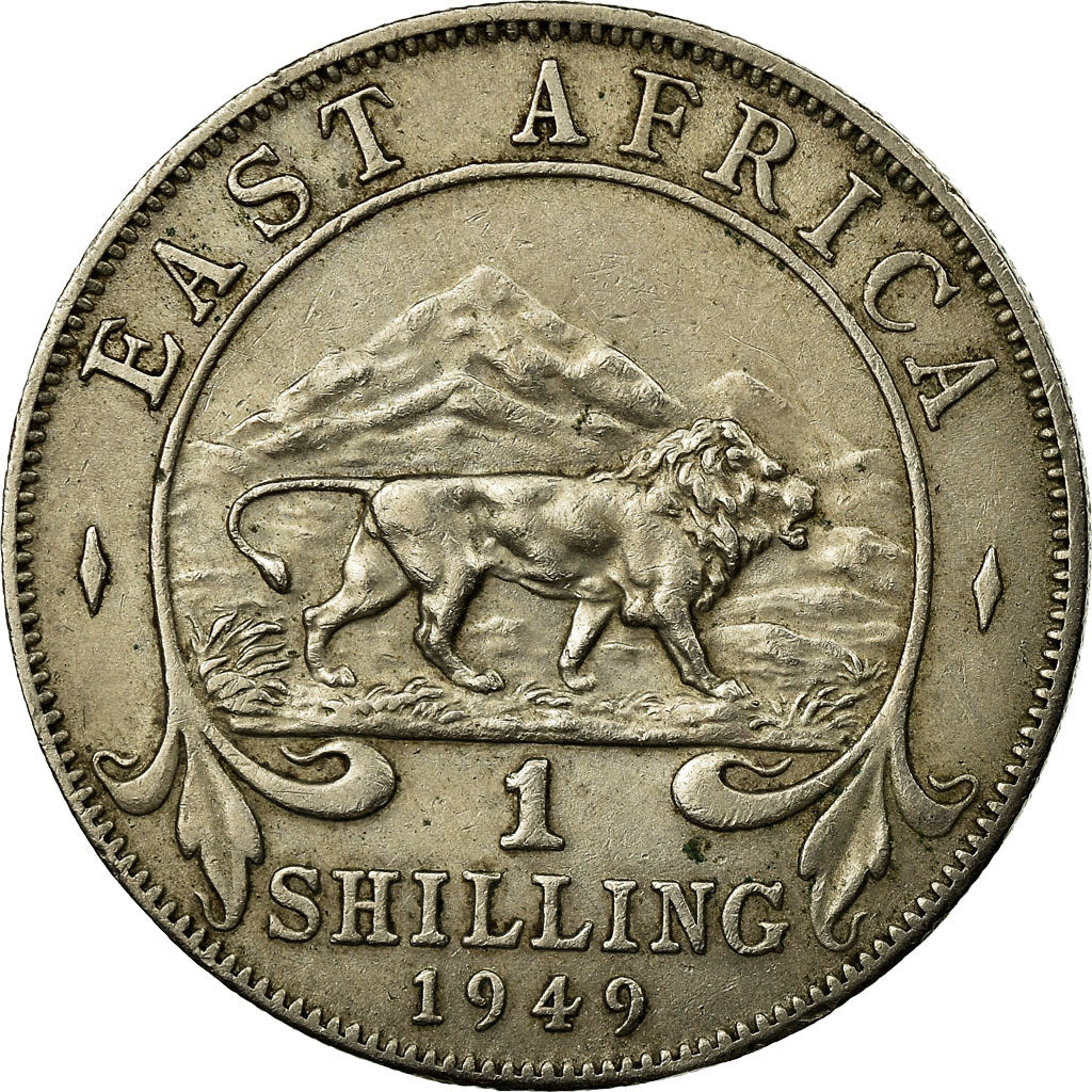 Coin, EAST AFRICA, George VI, Shilling, 1949, EF(40-45), Copper-nickel, KM:31