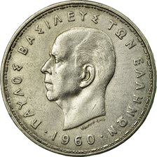 Coin, Greece, Paul I, 20 Drachmai, 1960, EF(40-45), Silver, KM:85