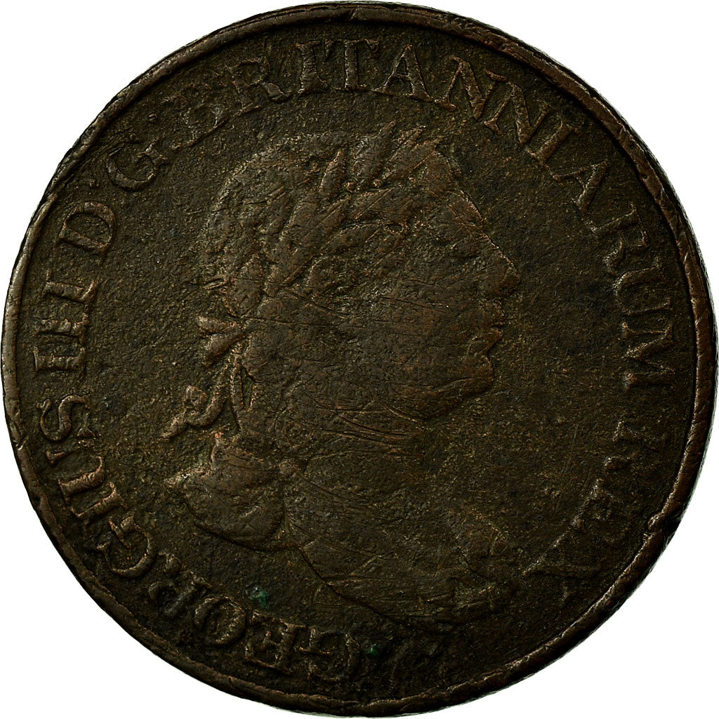 Coin, Ceylon, 1/2 Stiver, 1815, VF(30-35), Copper, KM:80