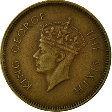 Coin, Ceylon, George VI, 50 Cents, 1951, EF(40-45), Nickel-brass, KM:123