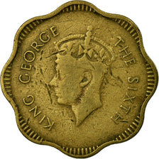 Coin, Ceylon, George VI, 10 Cents, 1951, VF(30-35), Nickel-brass, KM:121