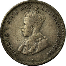Coin, Ceylon, George V, 25 Cents, 1913, VF(30-35), Silver, KM:105