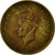 Moneta, Cejlon, George VI, 25 Cents, 1943, EF(40-45), Mosiądz niklowy, KM:115