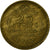 Moneda, Ceilán, George VI, 25 Cents, 1943, MBC, Níquel - latón, KM:115