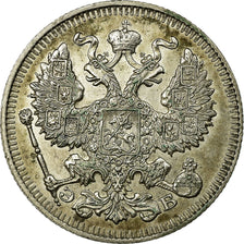 Monnaie, Russie, Nicholas II, 20 Kopeks, 1912, Saint-Petersburg, TTB, Argent