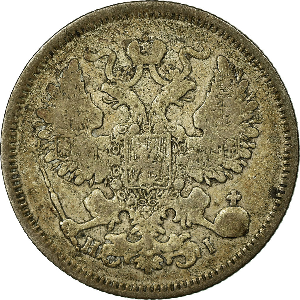 Coin, Russia, Alexander II, 20 Kopeks, 1868, Saint-Petersburg, VF(30-35)