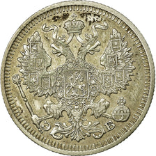 Moneta, Russia, Nicholas II, 20 Kopeks, 1909, Saint-Petersburg, BB, Argento
